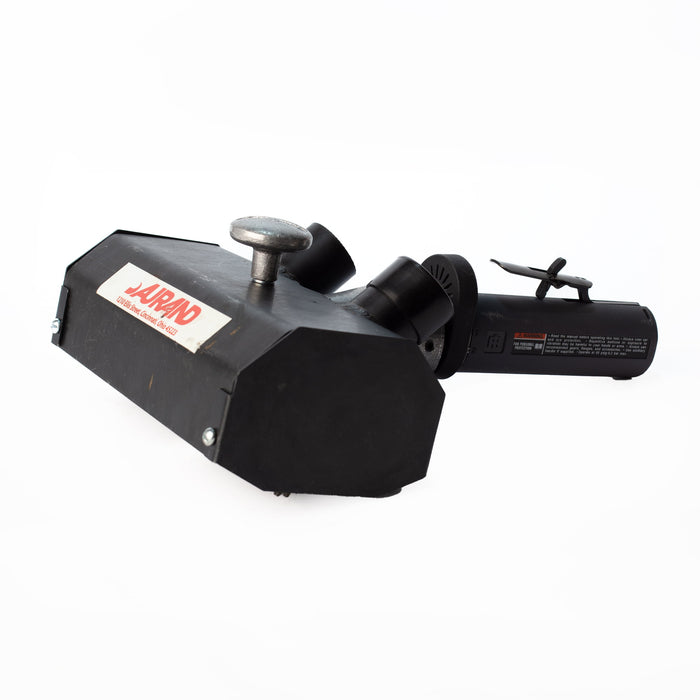 Aurand KP5EV Pneumatic 8″ Handheld Deck Scaler with Vacuum Dust Shroud – Lightweight Surface Prep