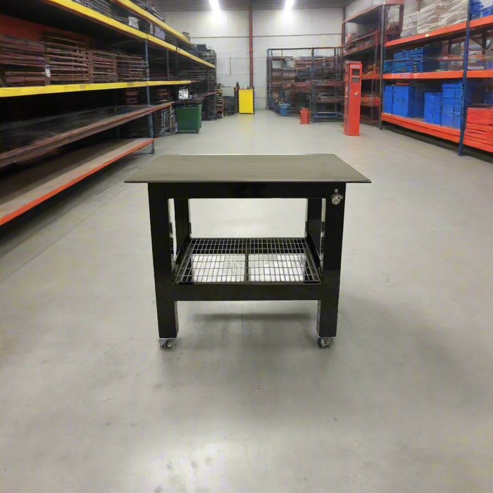 Welding Table | 3FT x 4FT x 36'' Tall | 1/4'' Plate Steel Top | BADASS Workbench 3X4WELD-14