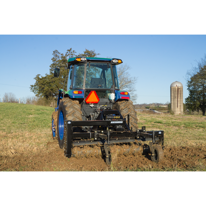 Blue Diamond Extreme Duty Tractor Power Rake – 72″ Replaceable Teeth