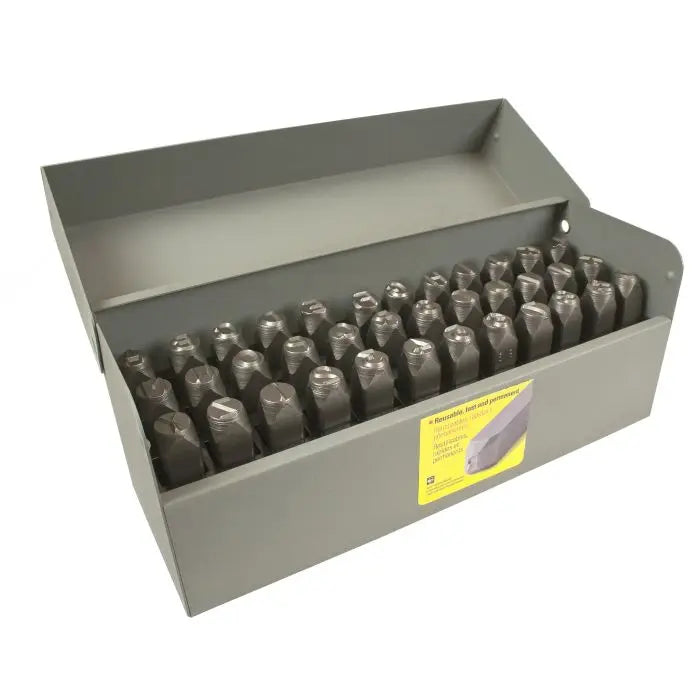 Steel Stamp Set | 1" Letter/Number | Heavy Duty | 36 Pieces | C.H Hanson 21634