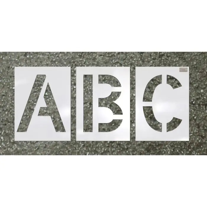 Stencil Set | Letter 24'' X 12'' | LDPE Highway | 38Pcs. | C.H Hanson 70455