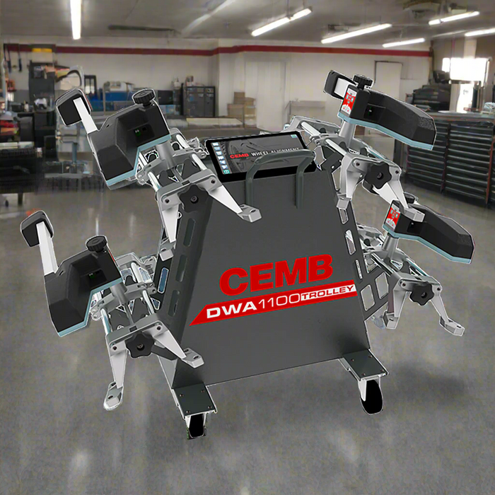 Wheel Alignment | 110V | 1PH | 12" - 24.5" Wheel Clamps | CEMB DWA1100Trolley