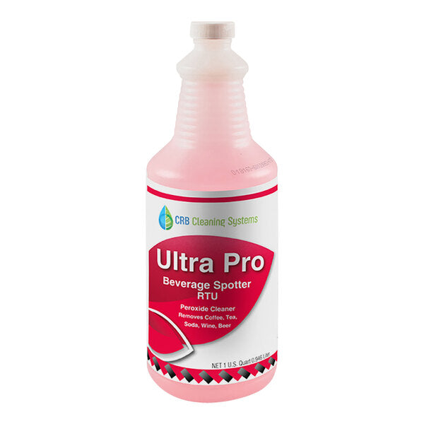 CRB Cleaning Systems Ultra Pro 1 Qt. Citrus Scented Ready-to-Use Beverage Spotter - 12/Case F3000BS