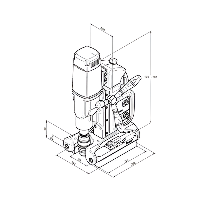 Magnetic Pipe & Tube Drilling Machine | 2-1/2" Dia.| CS Unitec