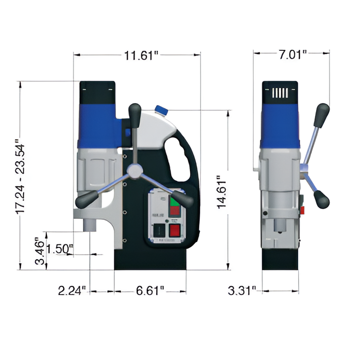 Magnetic Drill | 2-1/2" dia. | Portable | CS Unitec MAB 525