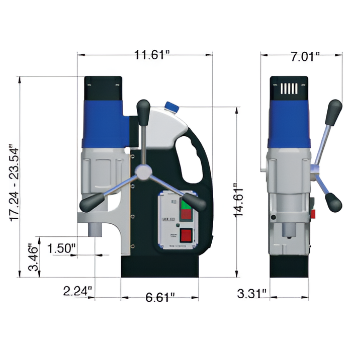 Magnetic Drill | Portable | 2 Gears | CS Unitec MAB 455