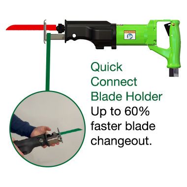 Pneumatic Reciprocating Cheetah Saw with 2 Blades  | 1.7 HP | CS Unitec