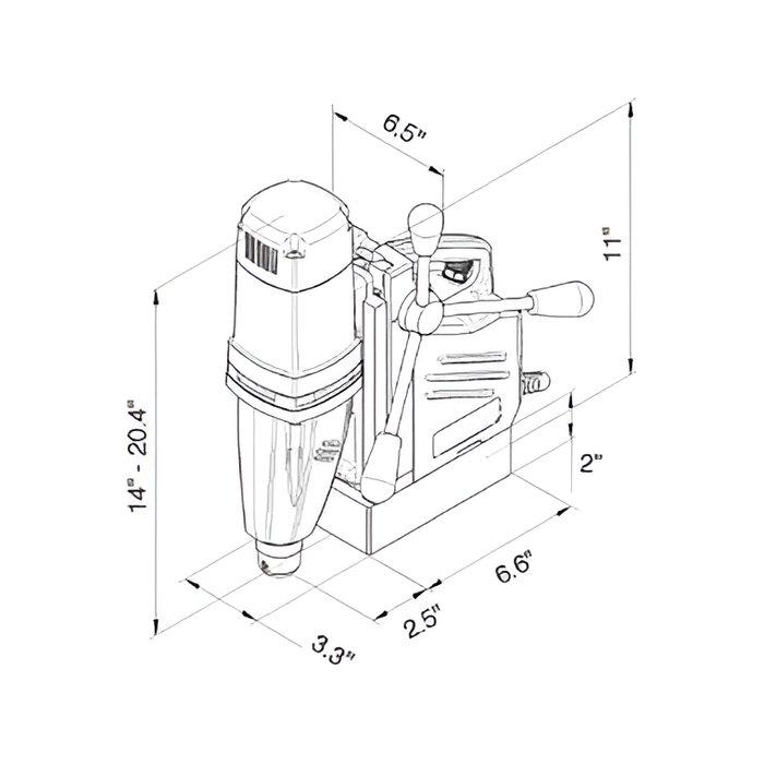 Magnetic Drill | Portable | Two-speed | CS Unitec MABASIC 400