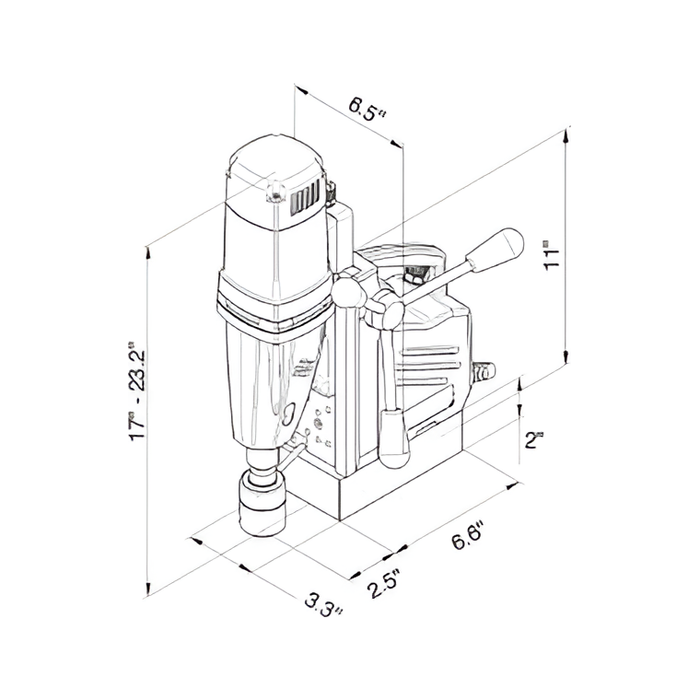 Magnetic Drill | Portable | Two-speed | CS Unitec MABASIC 450