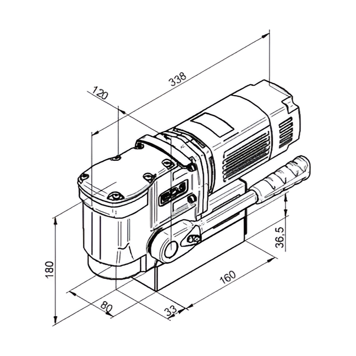 Ultra Compact Magnetic Drill | 1-1/2" dia. | CS Unitec