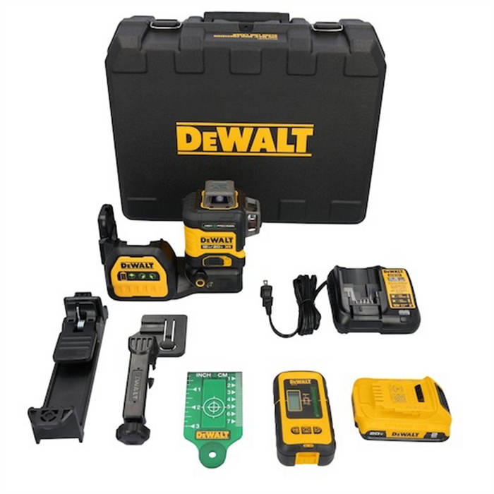 DeWalt 20V MAX* XR 3 x 360 High Precision Green Laser DWTDCLE34033D1