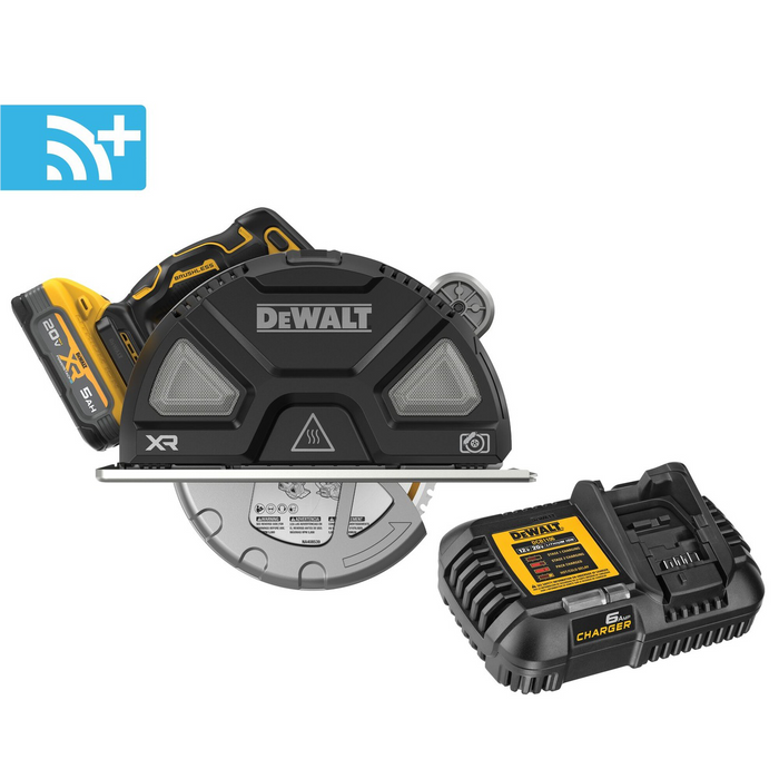 DeWalt 20V MAX XR 7-1/4 Inch Metal Cutting Circular Saw Kit DWTDCS383H1