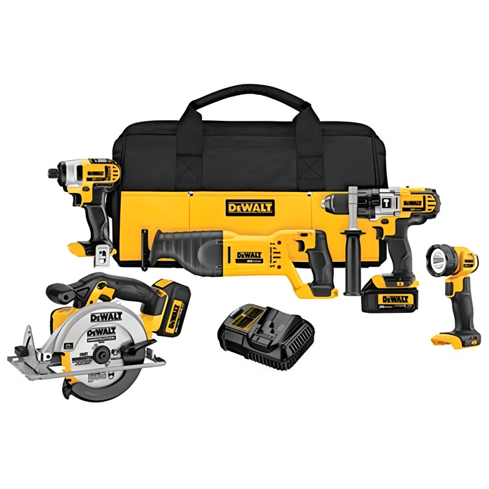 DeWalt 20V MAX Lithium Ion 5-Tool Combo Kit DWTDCK590L2