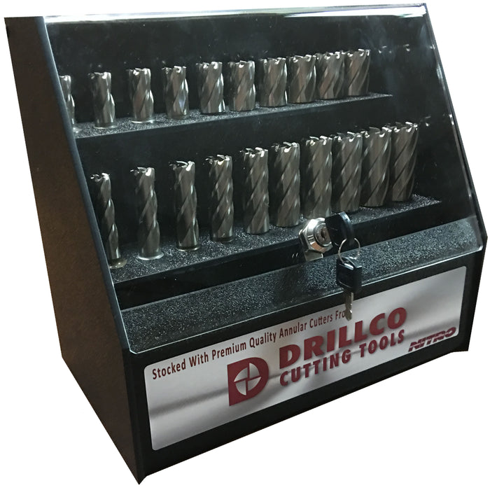 Nitro Annular Cutter Display | 72 Pc | Drillco 912N72D