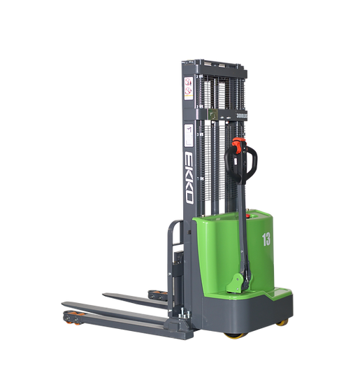 EKKO Lithium Straddle Stacker 2800 lb Capacity 138" Height EB13C-138LI