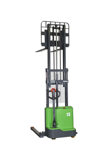 EKKO Lithium Straddle Stacker 2800 lb Capacity 145" Height EB13C-145LI