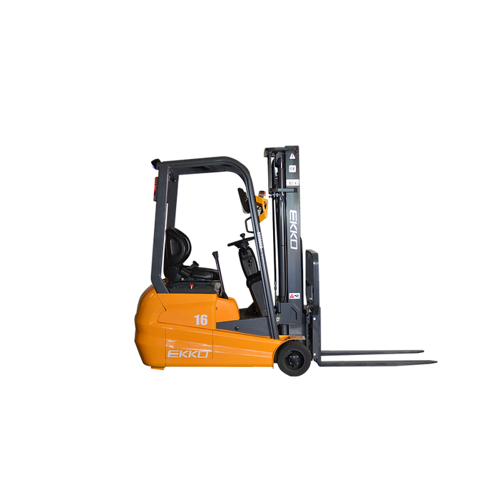 3-Wheel Electric Forklift | 3500 lbs | 138"Lift | EKKO EK16A-138