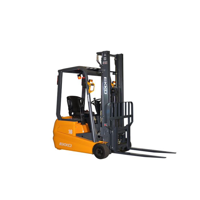 3-Wheel Electric Forklift | 3500 lbs | 138"Lift | EKKO EK16A-138