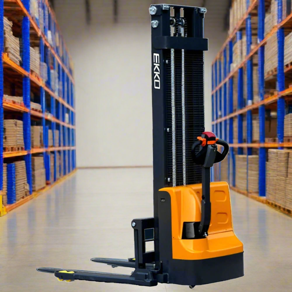 Electric Straddle Stacker | 2640 Lbs Capacity | Lift Height 119.4 ...