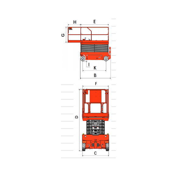 Scissor Lift | Aerial Work Platform | 700 lbs Capacity | Lift Height 32.8' (394") | EKKO ES100E-LI