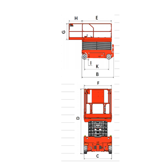 Scissor Lift | Aerial Work Platform | 700 lbs Capacity | Lift Height 39' (468") | EKKO ES120E-LI