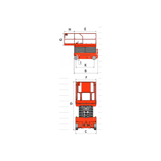 Scissor Lift | Aerial Work Platform | 990 lbs Capacity | Lift Height 26.2' (315") | EKKO ES80E-LI