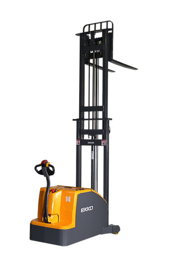 EKKO Counterbalanced Walkie Stacker 3000 lb Capacity 130'' Raise Height EK14C-130