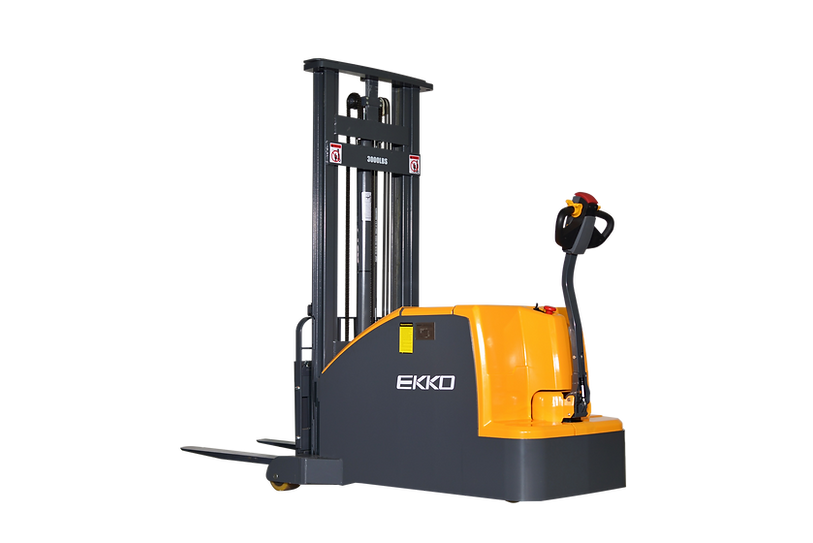 EKKO Counterbalanced Walkie Stacker 3000 lb Capacity 130'' Raise Height EK14C-130