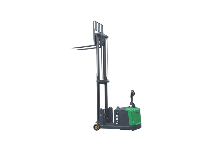 Counterbalanced Walkie Stacker | 3300 lbs Capacity | Raised Height 130'' | EKKO EK14S-130LI