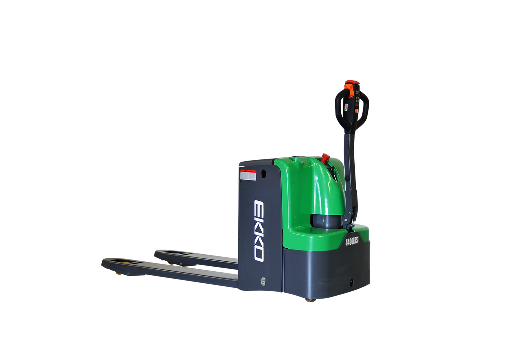 Electric Walkie Pallet Jack | 4400 lbs Capacity | Raised Height 7.9'' | EKKO EP20E-LI