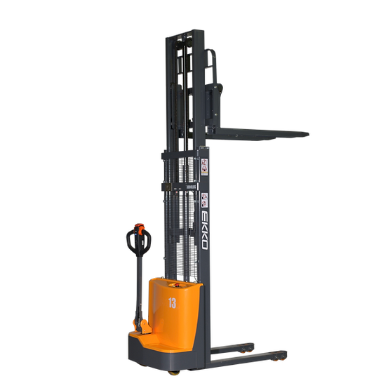 Full Powered Fork Over Stacker | 2800 lb Cap. | 118" Height | EKKO EB13CD