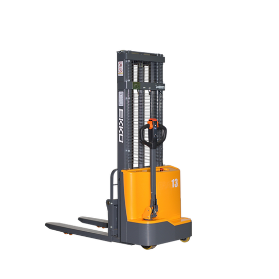 Full Powered Fork Over Stacker | 2800 lb Cap. | 118" Height | EKKO EB13CD