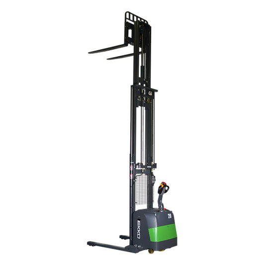 Electric  Straddle Stacker | 4400 lb. Cap.| EKKO EB20CS-177LI