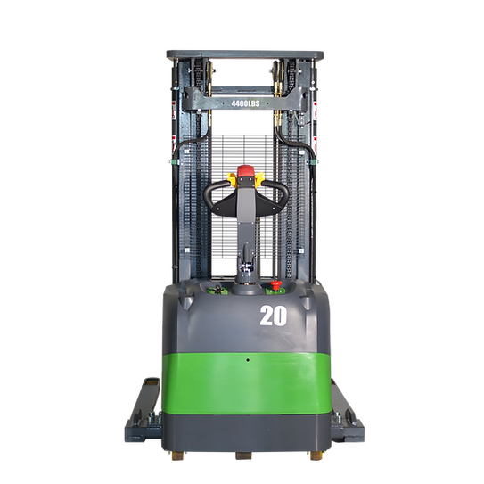 Electric  Straddle Stacker | 4400 lb. Cap.| EKKO EB20CS-177LI