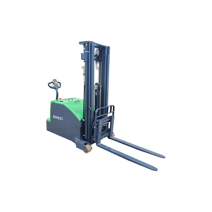 Counterbalanced Walkie Stacker | 3000 lbs | 130" Height | EKKO EK14C-130LI