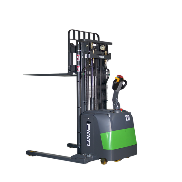 Electric Straddle Stacker | 4400 lb. Cap.| 189" Height | EKKO EB20CS-189LI