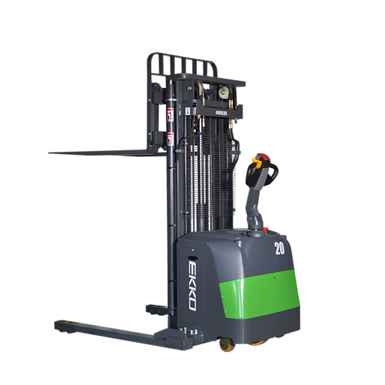 Electric Straddle Stacker | 4400 lb. Cap.| 216" Height | EKKO EB20CS-216Li