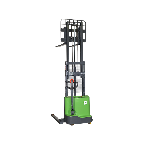 Lithium Straddle Stacker | 2800 lb. Cap.| 118" Height | EKKO EB13C-118LI