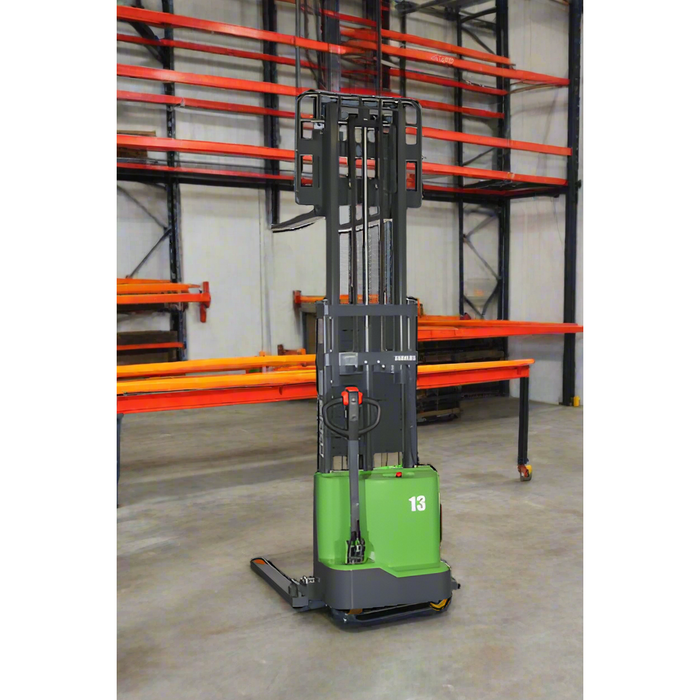 Lithium Straddle Stacker | 2800 lb. Cap.| 118" Height | EKKO EB13C-118LI