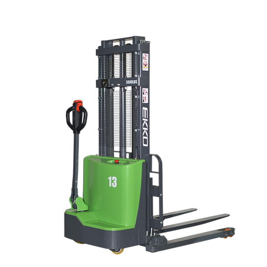 Lithium Straddle Stacker | 2800 lb Cap. | 98" Height | EKKO EB13C-98Li