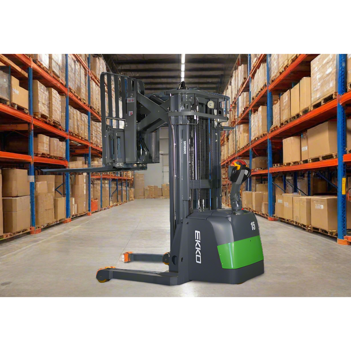 Lithium Walkie Reach Truck | 3300 lbs | 177" Height | EKKO ER15-177LI