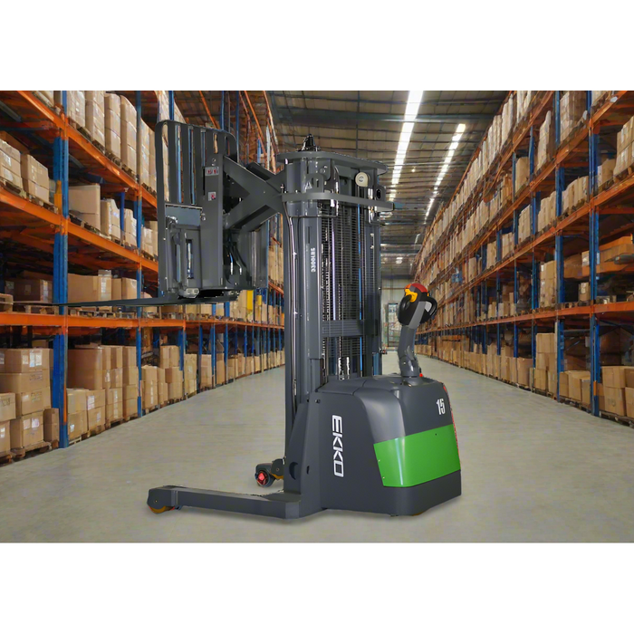 Lithium Walkie Reach Truck | 3300 lbs | 189" Height | EKKO ER15-189LI