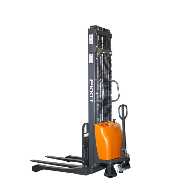 Semi-Electric Straddle Stacker | 3300 lb. Cap.| 118" Height | EKKO EA15A