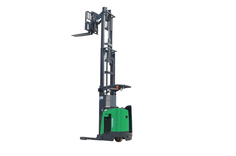 EKKO Stand-Up Reach Truck 4000 lb Capacity 275'' Raised Height EK18RR-275LI
