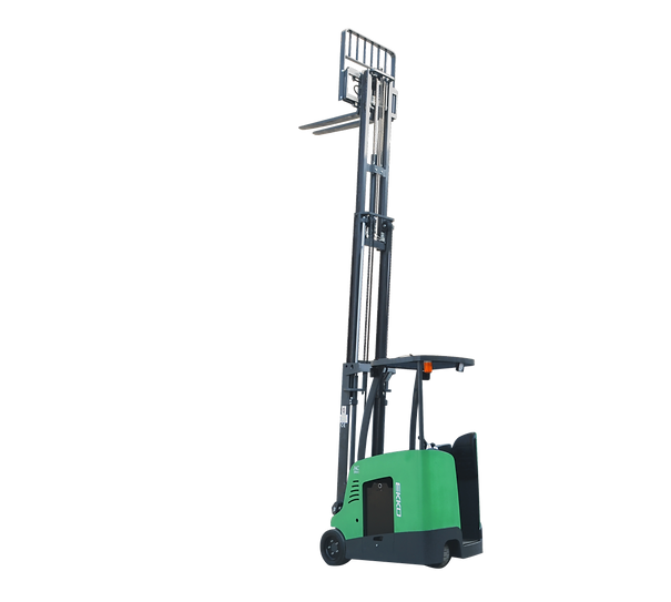 EKKO Stand-up Rider Forklift 4000 Lbs Capacity 216'' Raised Height  EK18RF-LI