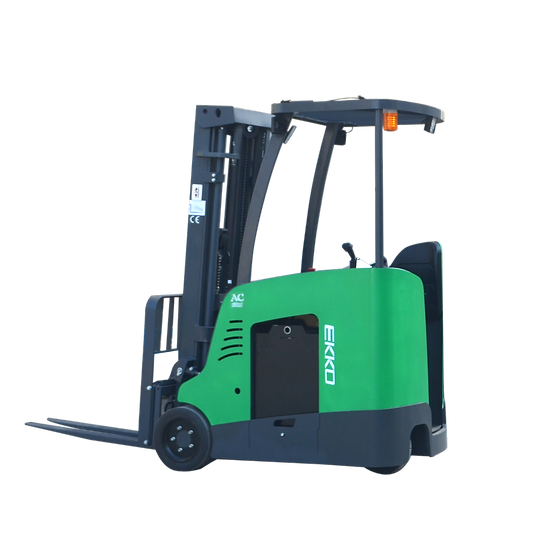 EKKO Stand-up Rider Forklift 4000 Lbs Capacity 216'' Raised Height  EK18RF-LI