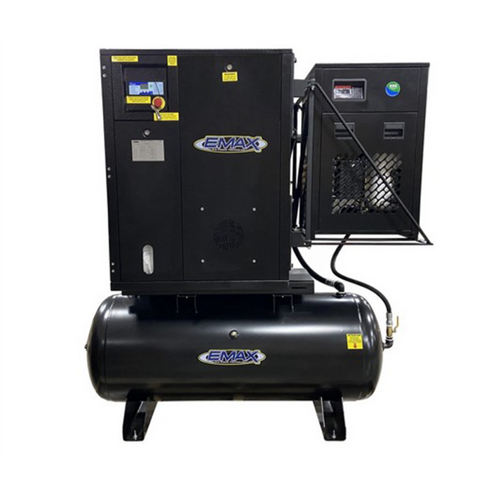 Emax Compressor 10 HP Single Phase Rotary Screw Air Compressor with Dryer EMXERIK010001