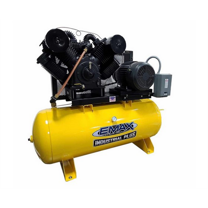 EMAX Industrial Plus 20HP 3-Phase Non-Silent Piston Air Compressor Bundle EMXEP20H120V3PKG