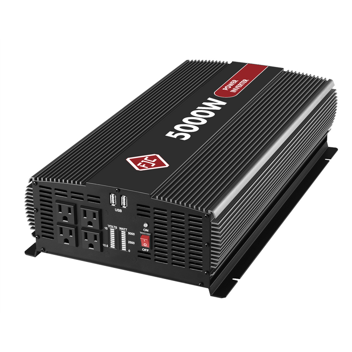 FJC 5000 Watt High Efficiency DC to AC Power Inverter with Four Outlets and Dual USB Ports FJC53500