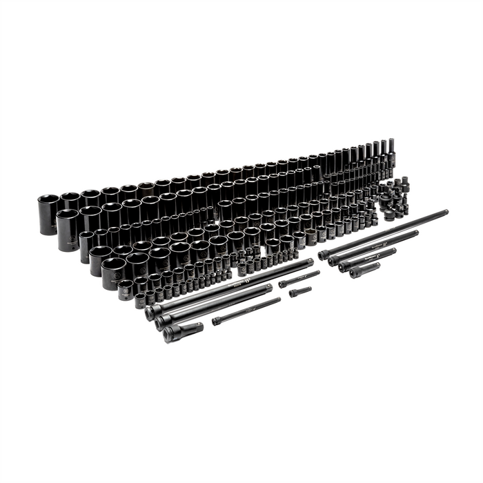 GearWrench 209 Piece 1/4'', 3/8'', 1/2'' 6 Point SAE &amp; Metric, Standard &amp; Deep, Impact Socket Master Set KDT89072